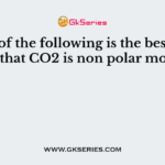 Which of the following is the best explanation that CO2 is non polar molecule?