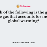 Which of the following is the greenhouse gas that accounts for most of global warming?