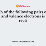 Which of the following pairs of elements and valence electrons is incorrect?