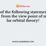 Which of the following statement is not correct from the view point of molecular orbital theory?