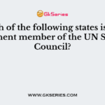 Which of the following states is not a permanent member of the UN Security Council?