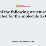 Which of the following structure is most expected for the molecule XeOF4 ?