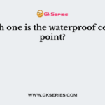 Which one is the waterproof cement point?