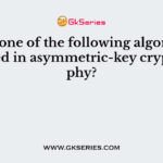 Which one of the following algorithm is not used in asymmetric-key cryptography?