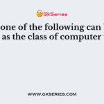 Which one of the following can be considered as the class of computer threats?