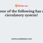 Which one of the following has an open circulatory system?