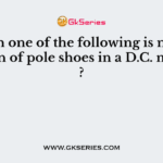 Which one of the following is not the function of pole shoes in a D.C. machine ?
