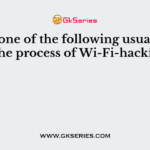 Which one of the following usually used in the process of Wi-Fi-hacking?