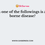 Which one of the followings is a water borne disease?