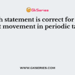 Which statement is correct for left to right movement in periodic table?