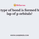 Which type of bond is formed by overlap of p orbitals?