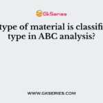 Which type of material is classified as ‘A’ type in ABC analysis?
