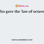 Who gave the 'law of octaves'?