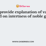Who provide explanation of valence based on intertness of noble gases?