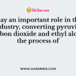 Yeast play an important role in the alcohol industry, converting pyruvic acid into carbon dioxide and ethyl alcohol by the process of
