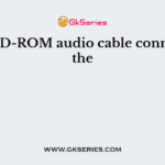 Your CD-ROM audio cable connects to the