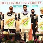 Sports Minister Anurag Thakur and Karnataka Governor TC Gehlot launches logo, mascot jersey & anthem of Khelo India University Games 2021 in Bengaluru