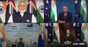 India-Australia sign Economic Cooperation and Trade Agreement (IndAus ECTA)