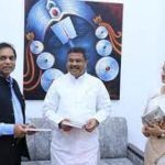 Union Minister Dharmendra Pradhan releases book titled “Birsa Munda – Janjatiya Nayak” written by Prof. Alok Chakrawal