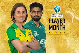Babar Azam of Pakistan and Rachael Haynes of Australia named ICC Players of the Month for March 2022