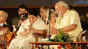PM Modi honoured with inaugural Lata Deenanath Mangeshkar Award