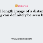A full length image of a distant tall building can definitely be seen by using