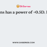 A lens has a power of +0.5D. It is:
