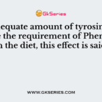 An adequate amount of tyrosine can reduce the requirement of Phenyl alanine in the diet, this effect is said to be