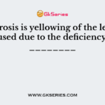 Chlorosis is yellowing of the leaves, caused due to the deficiency of ________