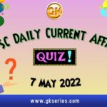 UPSC Daily Current Affairs Quiz