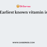 Earliest known vitamin is