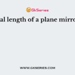 Focal length of a plane mirror is