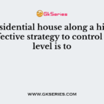 In a residential house along a highway an effective strategy to control noise level is to