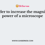 In order to increase the magnifying power of a microscope