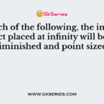 In which of the following, the image of an object placed at infinity will be highly diminished and point sized?