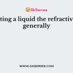 On heating a liquid the refractive index generally
