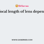 The focal length of lens depends on
