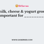 The milk, cheese & yogurt group are important for ________?