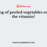 Washing of peeled vegetables removes the vitamin?