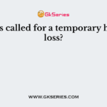 What is called for a temporary hearing loss?