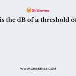 What is the dB of a threshold of pain?