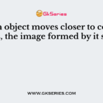 When object moves closer to convex lens, the image formed by it shift