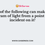 Which of the following can make a parallel beam of light from a point source incident on it?