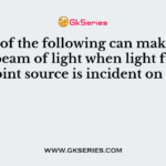 Which of the following can make a parallel beam of light when light from a point source is incident on it?