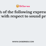 Which of the following expression is correct with respect to sound pressure?