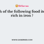 Which of the following food items is rich in iron ?