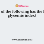 Which of the following has the highest glycemic index?