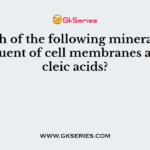 Which of the following minerals is a constituent of cell membranes and nucleic acids?
