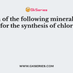 Which of the following minerals is required for the synthesis of chlorophyll?