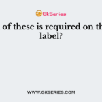 Which of these is required on the food label?